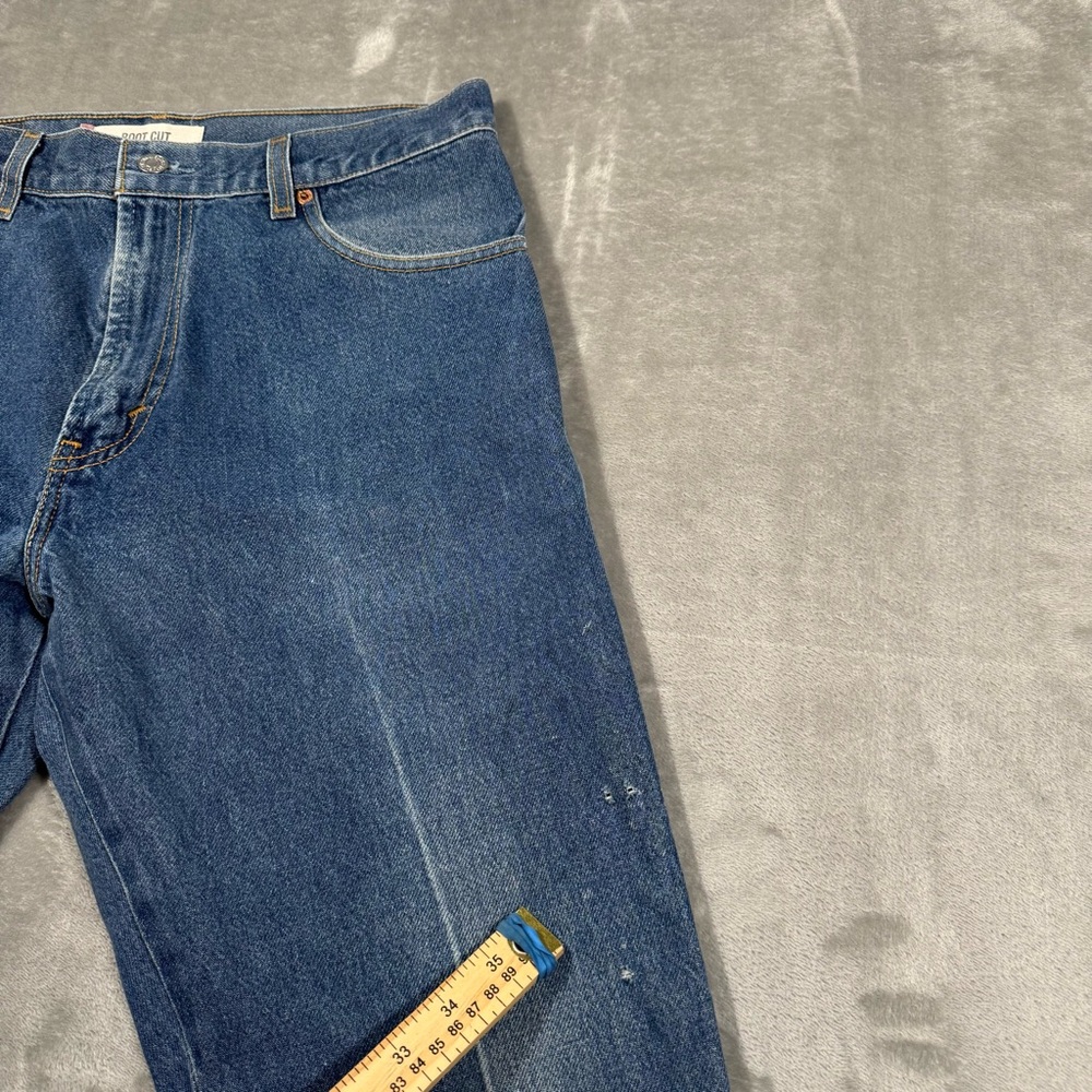 VTG Y2K Levi's 517 Bootcut Jeans Men's 33x30 Blue Medium Wash 2000's Distressed - Picture 8 of 15
